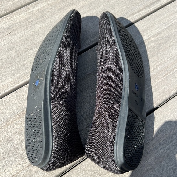 Rothy’s Black Flats Slip On Shoes - Picture 6 of 11